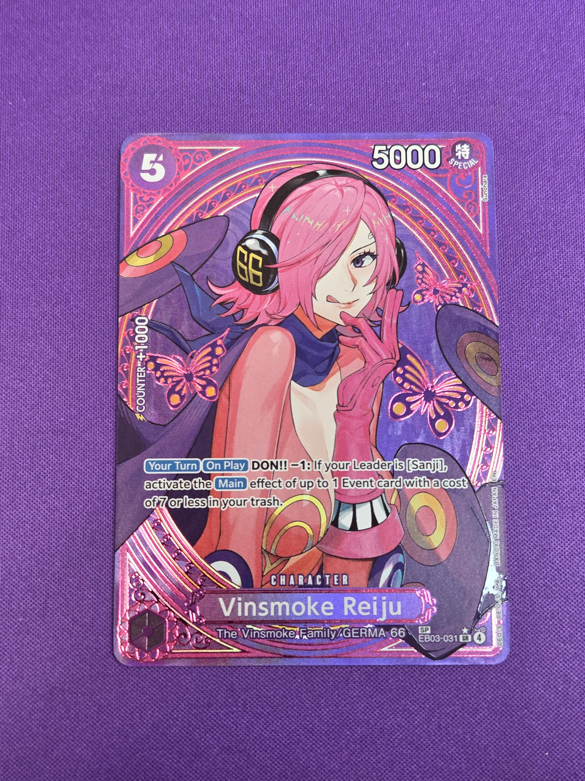 Vinsmoke Reiju (SP) (EB03-031) - Extra Booster: One Piece Heroines Edition Foil (Cabinet-NM)