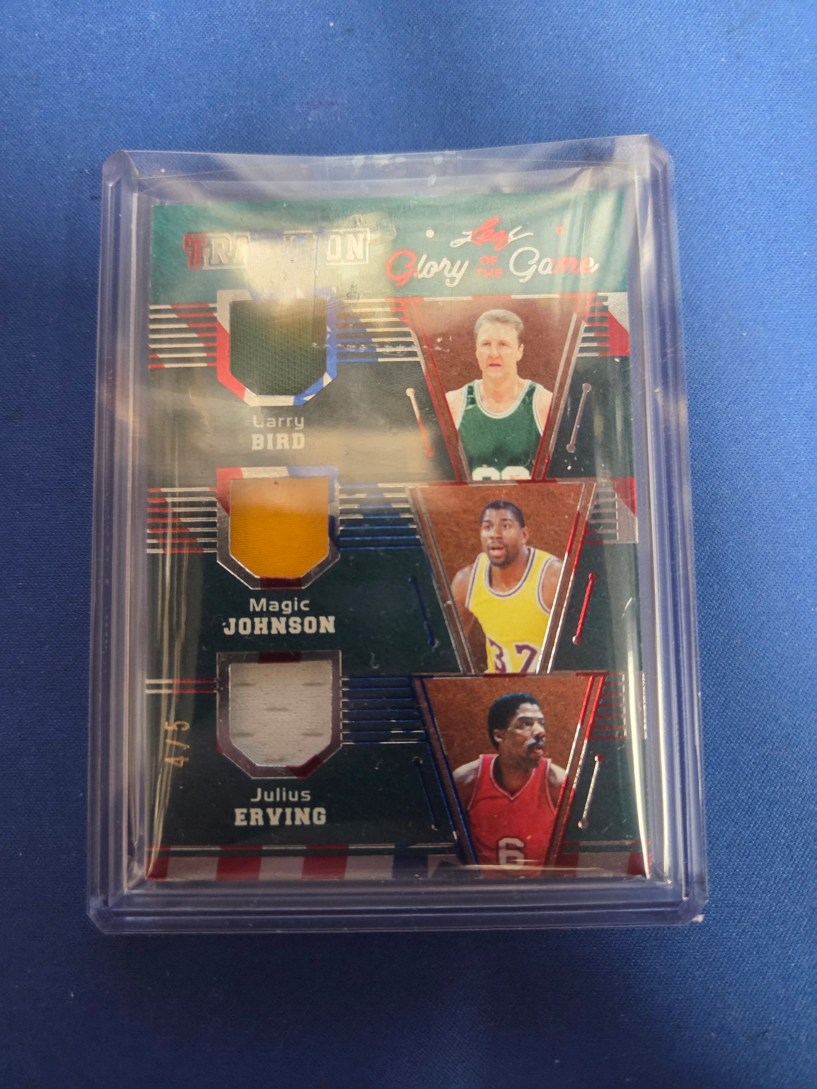 Larry Bird/ Magic Johnson/ Julius Erving 4/5 #T-2 Leaf Tradition Glory Of The Game