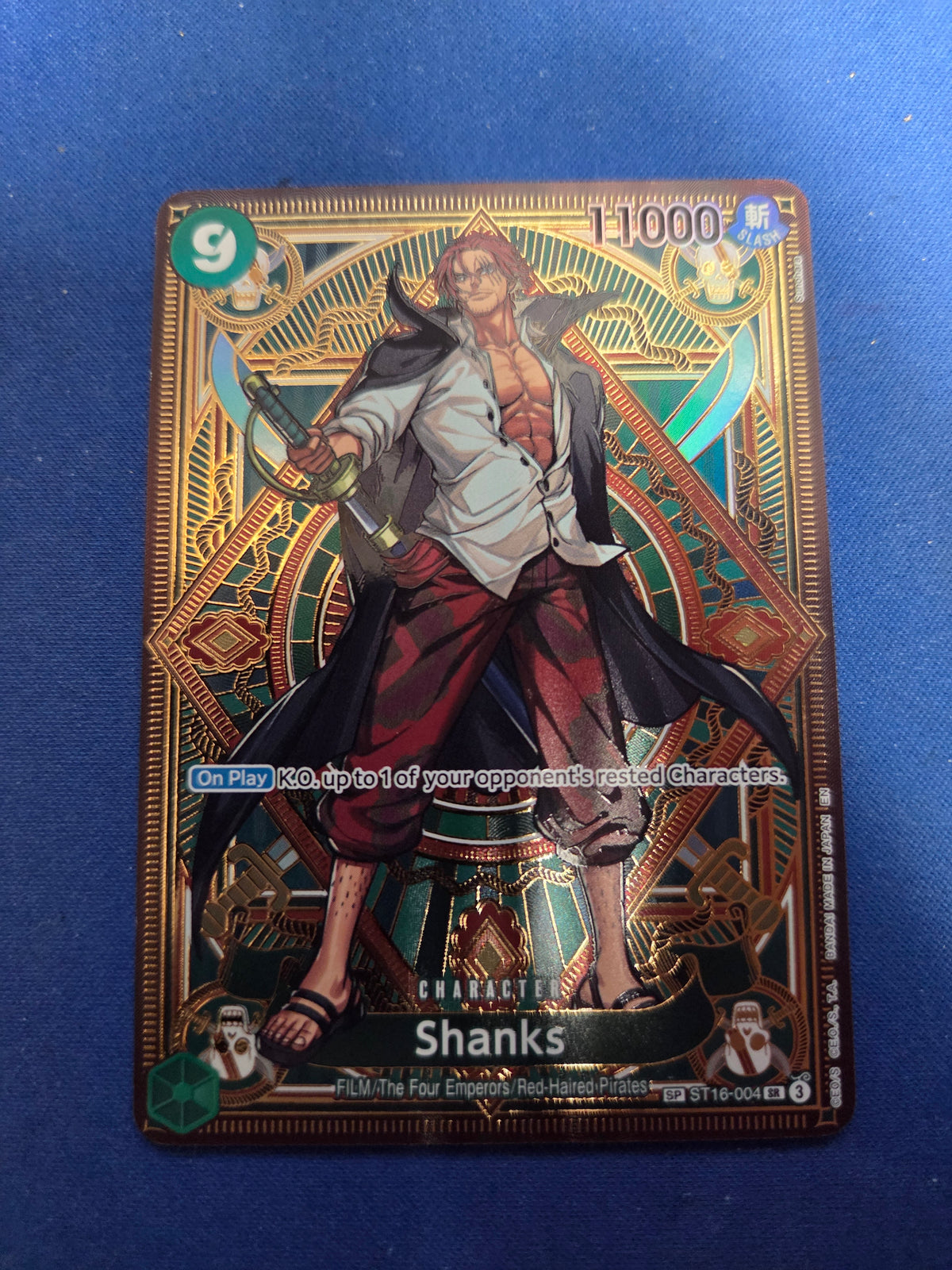 Shanks (SP) (ST16-004) - A Fist of Divine Speed Foil (Cabinet-NM)