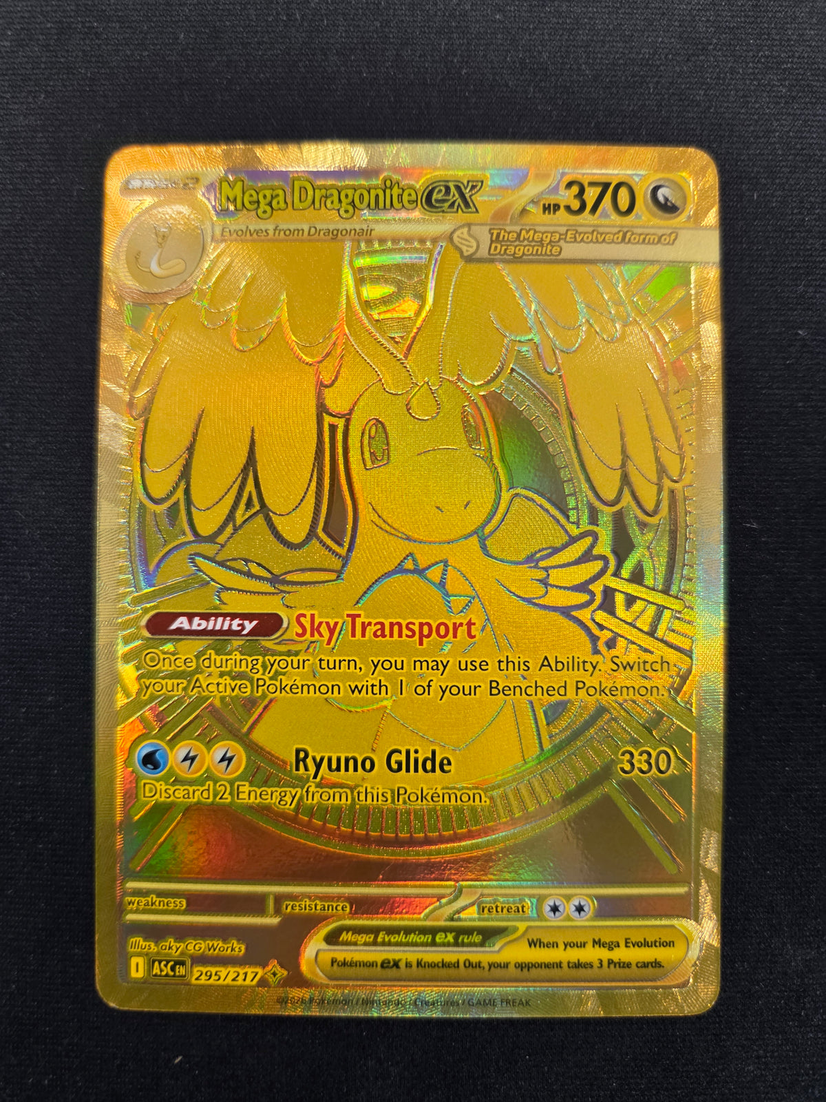Mega Dragonite ex 295/217 Mega Hyper Rare Holofoil (Cabinet-NM)