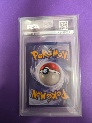 PSA 8 Raichu #14 Fossil Unlimited Holo (Cabinet)