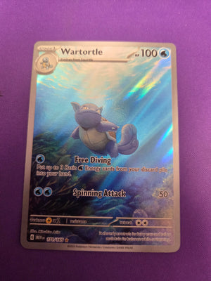 Wartortle - 171/165 (171) Illustration Rare Holofoil (Cabinet-NM)