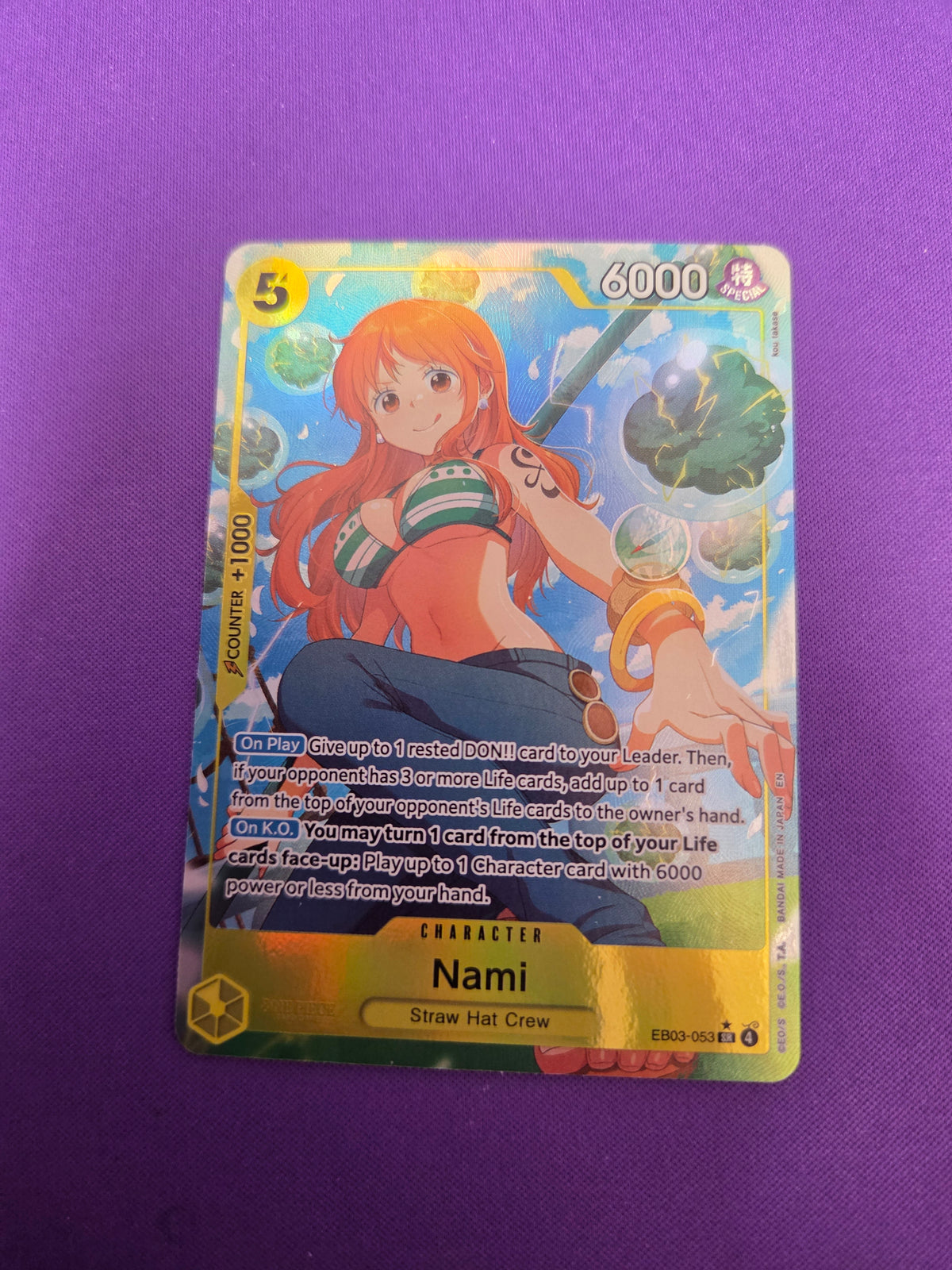 Nami (053) (Alternate Art) (EB03-053) - Extra Booster: One Piece Heroines Edition Foil (Cabinet-NM)