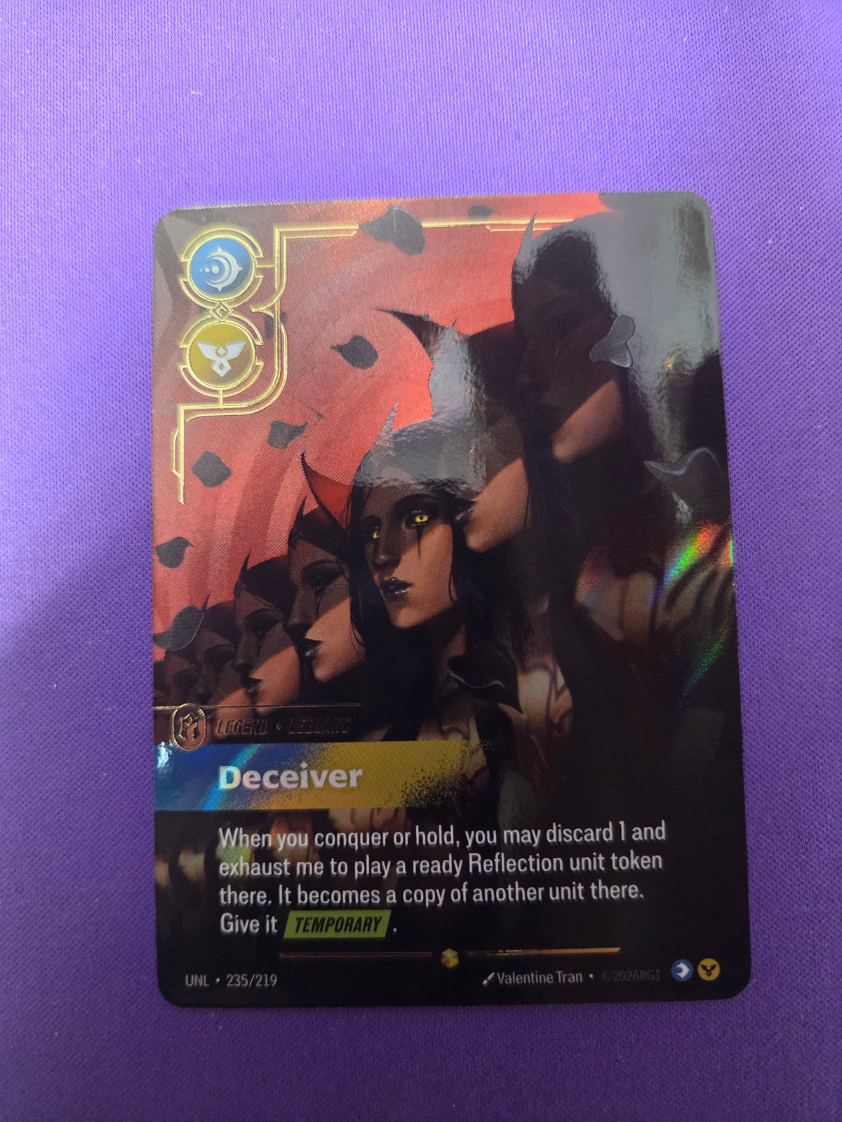 LeBlanc - Deceiver (Overnumbered) (235/219) - Unleashed Foil (Cabinet-NM)