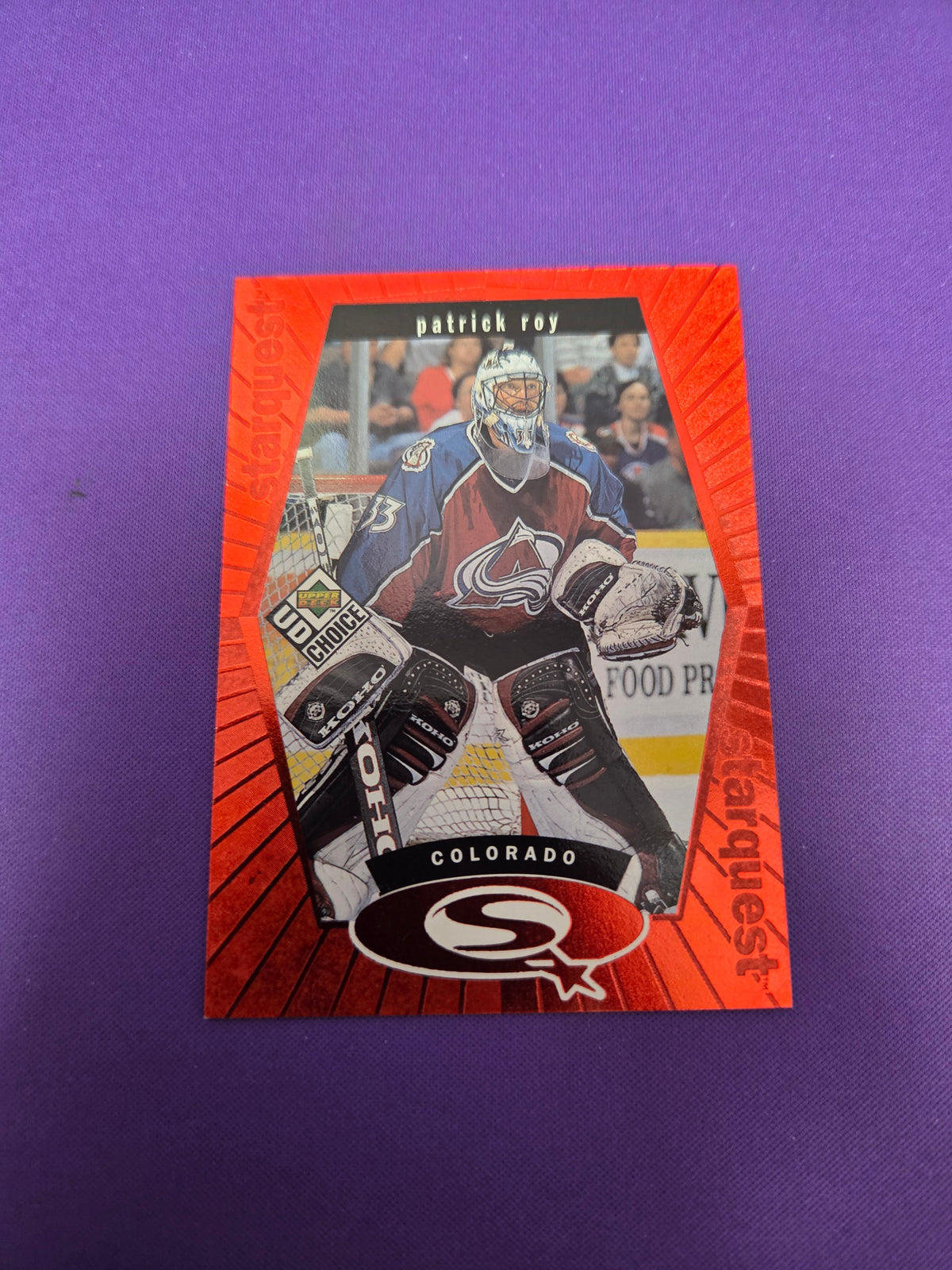 Patrick Roy #SQ3 Red Starquest (cabinet-NM)