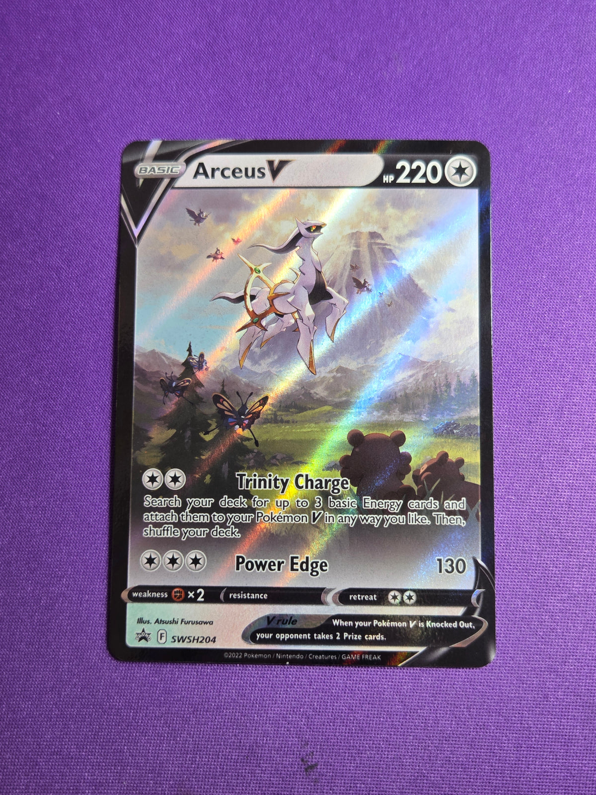 Arceus V (SWSH204)/307 Promo Holofoil (Cabinet-NM)