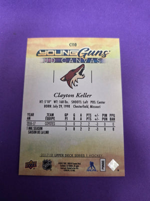 Clayton Keller #C110 Young Guns UD Canvas (Cabinet-NM)
