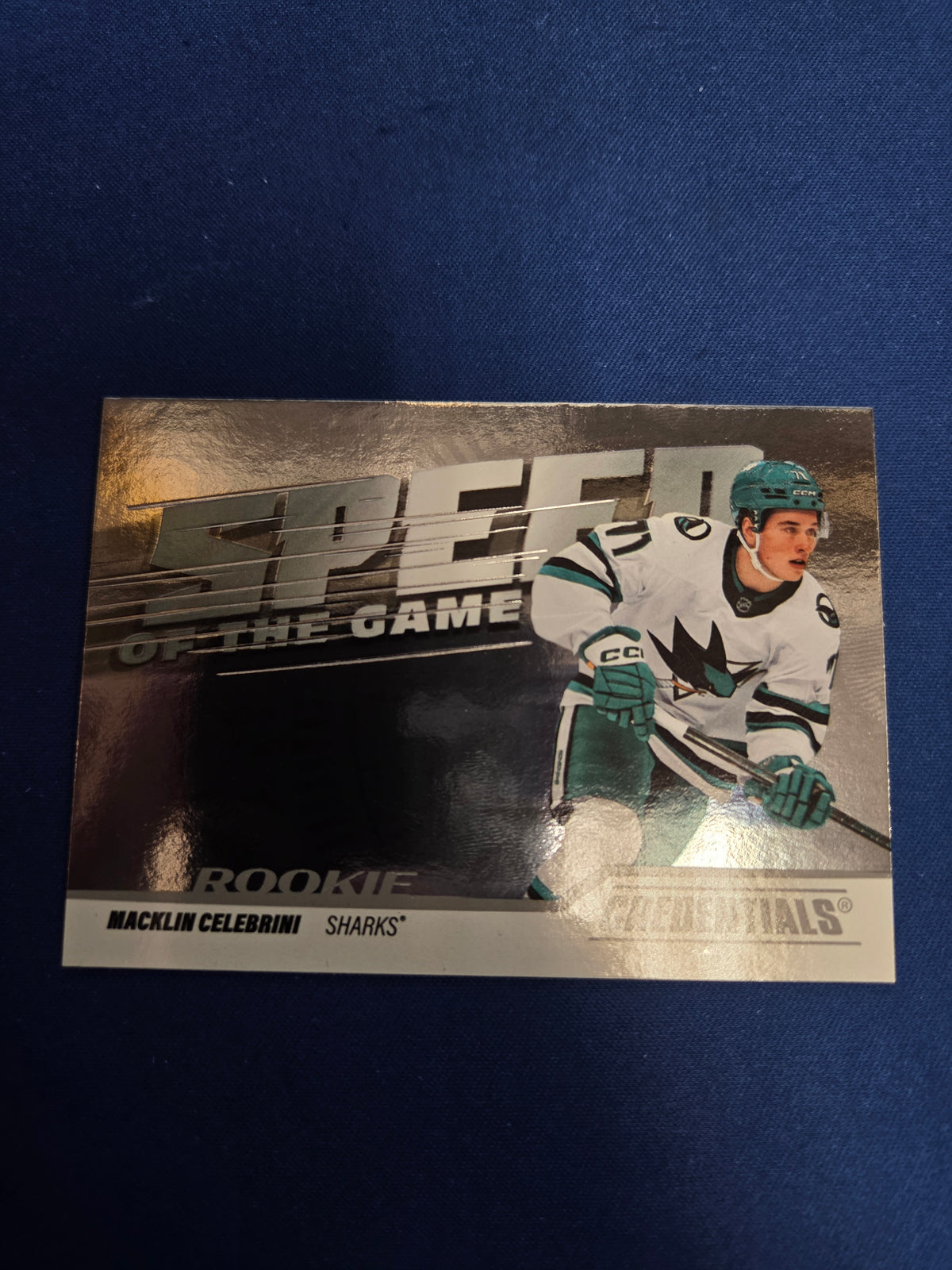 Macklin Celebrini #SGR-MC 2024 Upper Deck Credentials Speed of the Game Rookie (Cabinet-NM)
