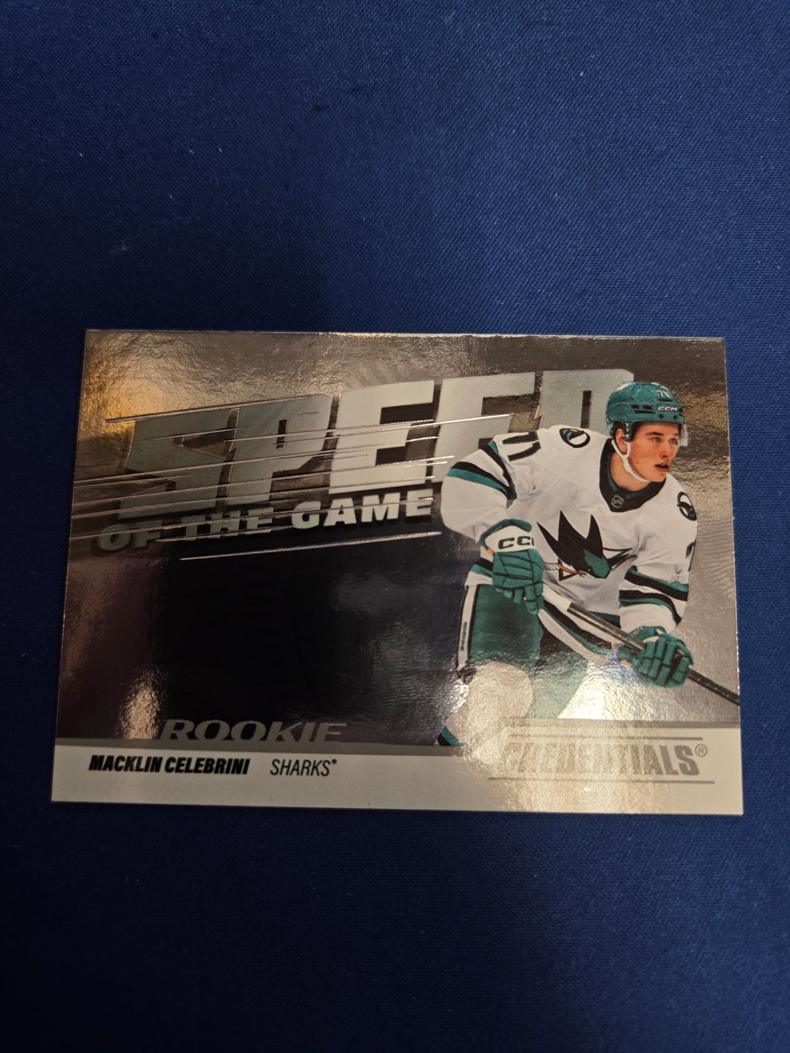 Macklin Celebrini #SGR-MC 2024 Upper Deck Credentials Speed of the Game Rookie (Cabinet-NM)