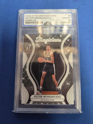 NGA 10 Victor Wembanyama Donruss Panini Magicians #1 (Cabinet)