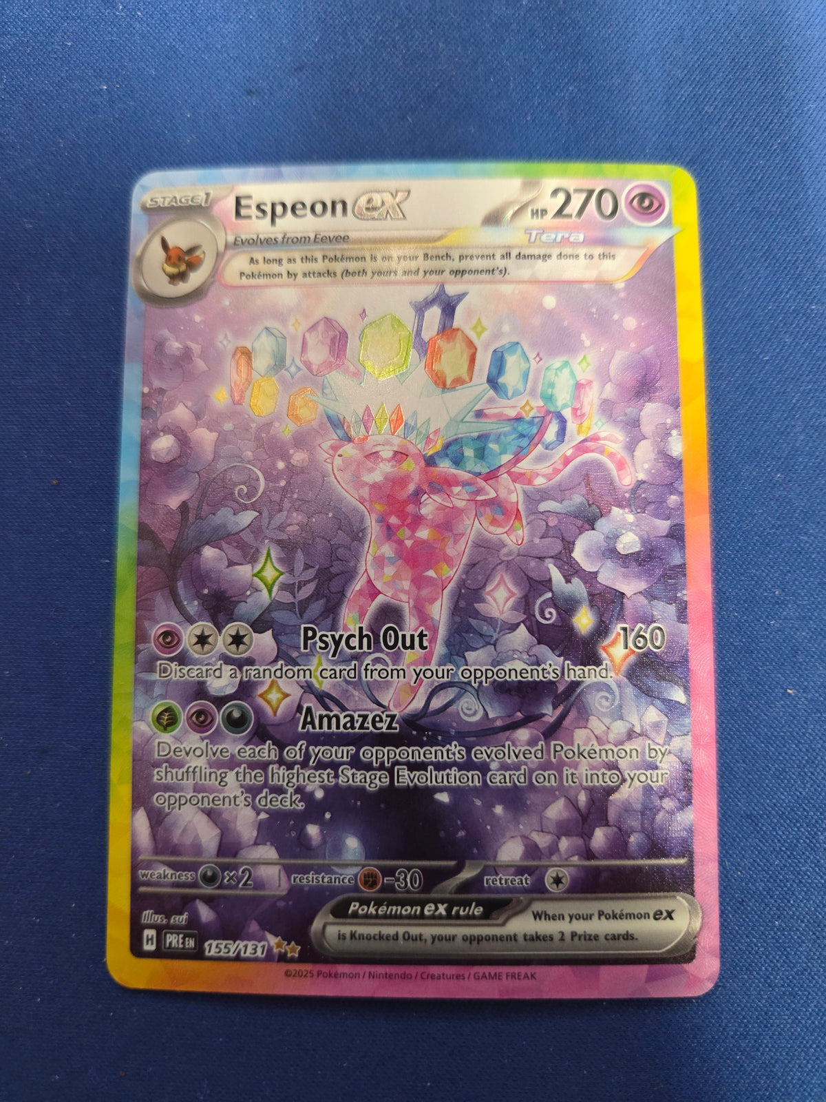 Espeon ex 155/131 Prismatic Evolutions SIR (Cabinet-NM)