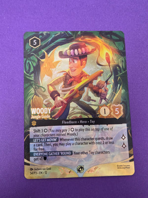 Woody - Jungle Guide (Store Championship) Disney Lorcana Promo Cards (Cabinet-NM)