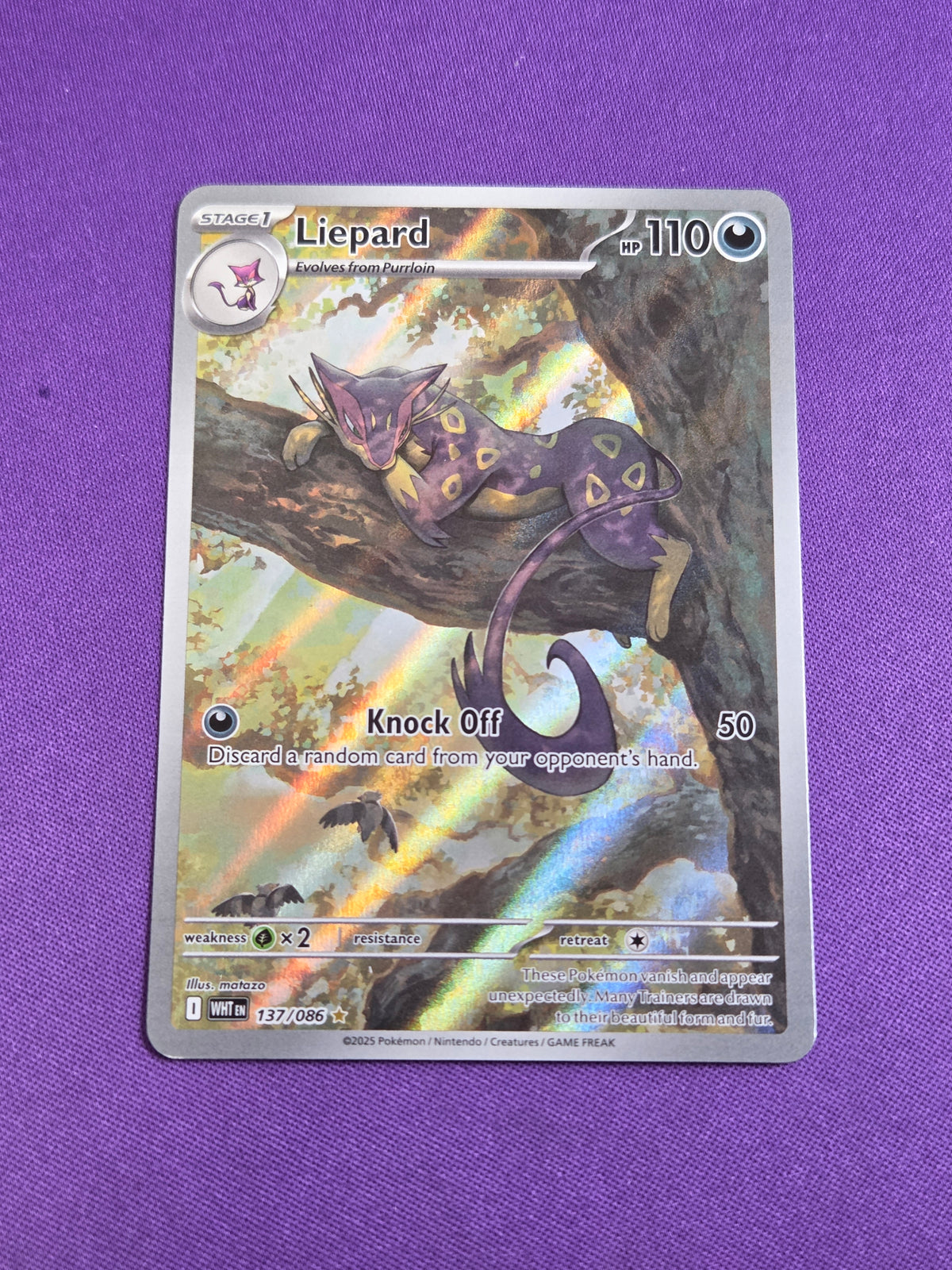 Liepard - 137/086 Illustration Rare Holofoil (Cabinet-NM)