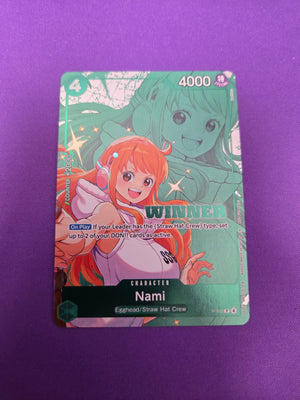 Nami (Winner Pack 2026 Vol. 2) (P-102) - One Piece Promotion Cards Foil (Cabinet-NM)