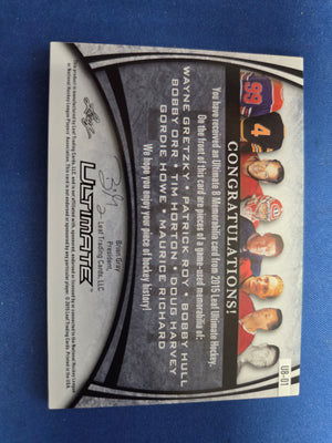 Gretzky/Howe/Horton/Harvey/Orr/Roy/Hull/Richard  #U8-01 Ultimate 1/4 (Cabinet-NM)