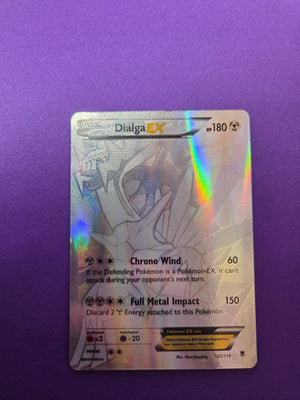Moderately played Dialga EX (122 Secret Rare) (122)/119 Secret Rare Holofoil (Cabinet-MP)