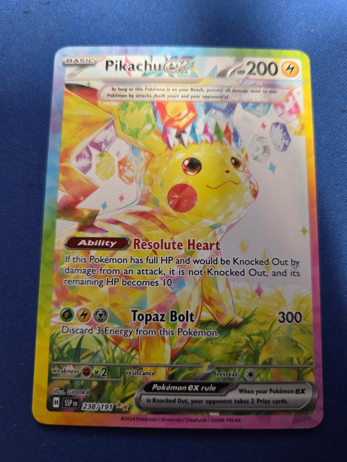 Pikachu ex 238/191 (238) Special Illustration Rare Holofoil (Cabinet-NM)