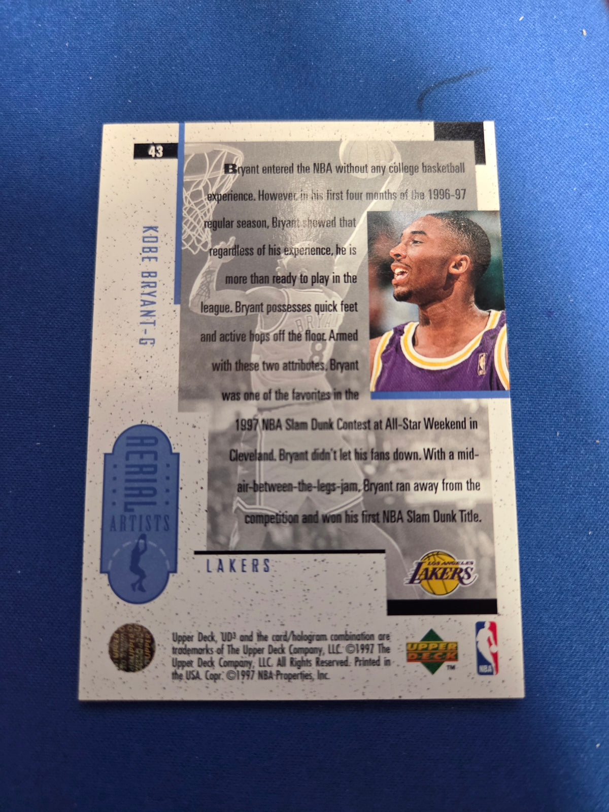 Kobe Bryant Aerial Artists #43 Rookie Card