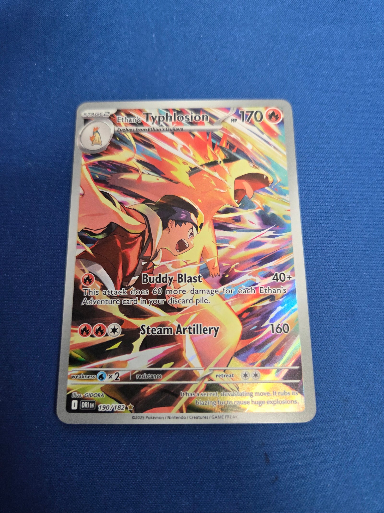 Ethan's Typhlosion - 190/182 (190) Illustration Rare Holofoil (Cabinet-NM)