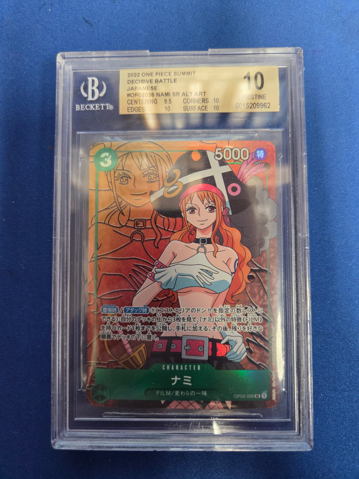 Beckett 10 Nami #OP02-036 Decisive Battle (Cabinet)