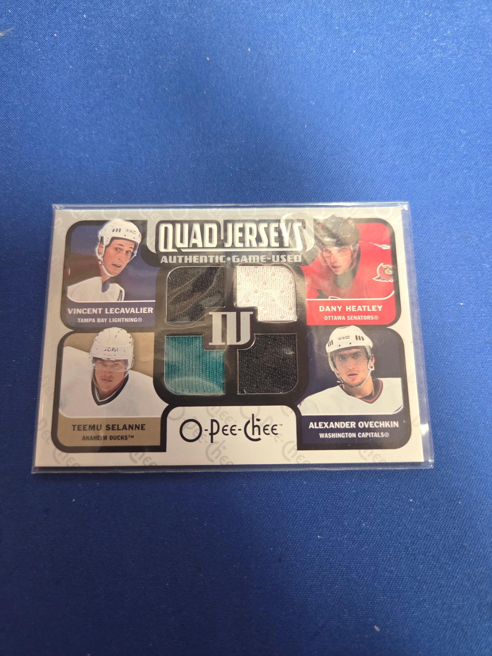Quad jerseys Vincent Lecavlier Teemu selanne Dany Heatley Alexander Ovechkin #qm-slho (cabinet-NM)