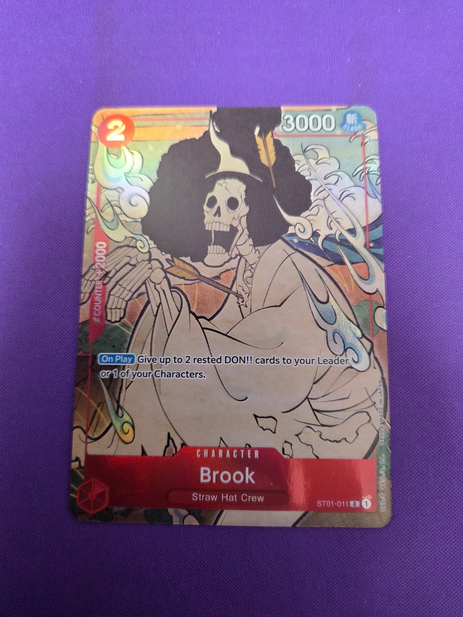 Brook (English Version 1st Anniversary Set) (ST01-011) - One Piece Promotion Cards Foil (Cabinet-NM)