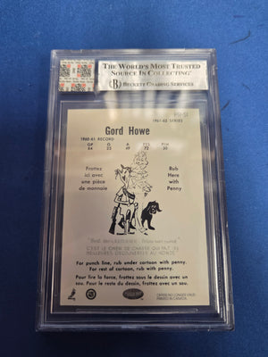 BGS 9 Gordie Howe #PR51 Game Used Jersey Swatch