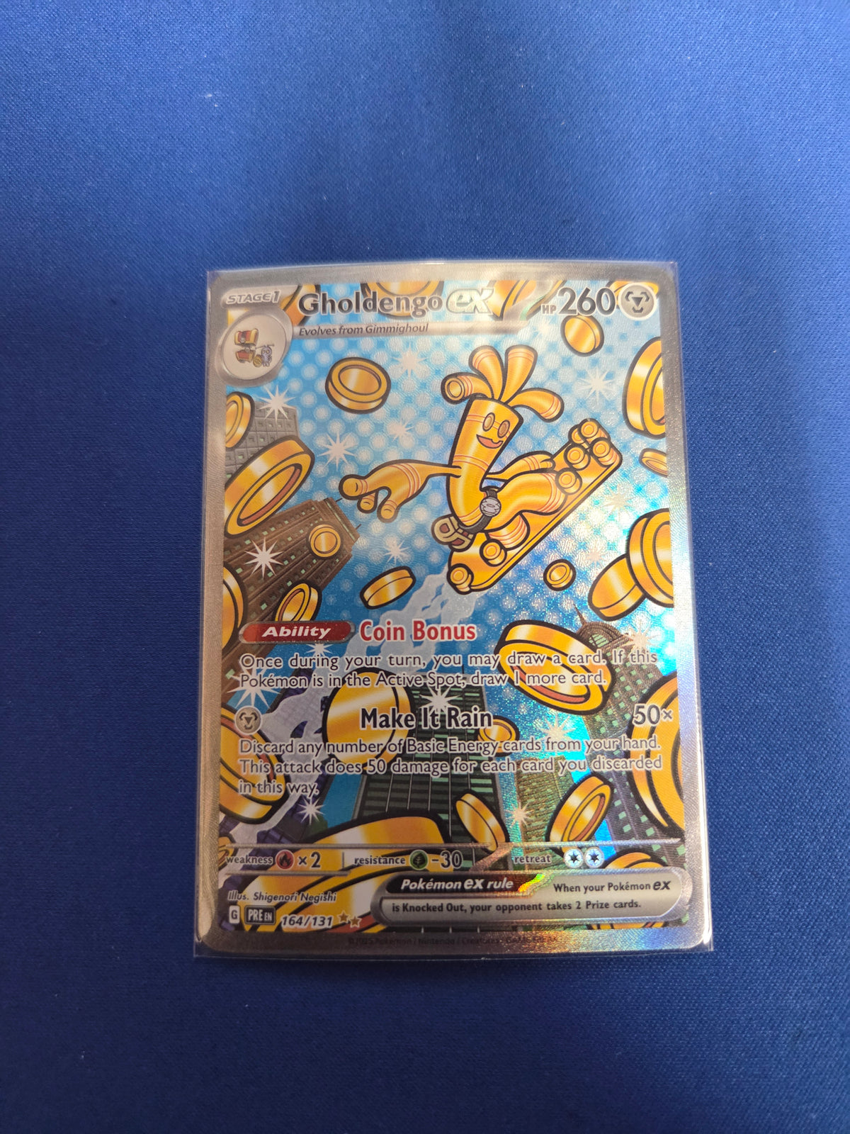 Gholdengo ex (164) Special Illustration Rare Holofoil (Cabinet-NM)