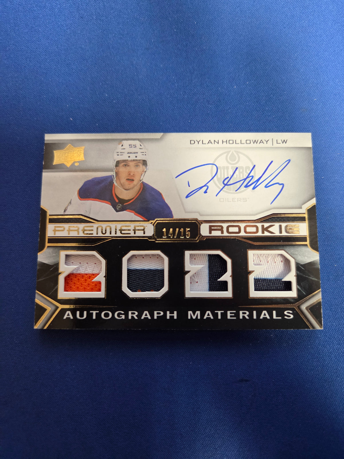 Dylan Holloway #PRA-DH 14/15 Autograph Materials Rookie Auto Patch (Cabinet-NM)