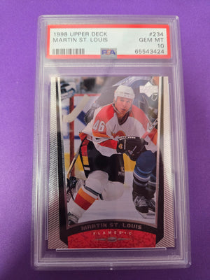 PSA 10 Martin ST. Louis #234 1998 Upper Deck Rookie Card (cabinet)