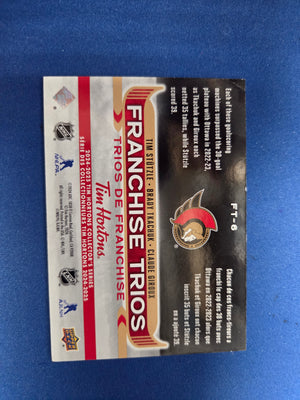 LP Tim Stutzle / Brady Tkachuk / Claude Giroux #FT-6 2024 Upper Deck Tim Hortons Franchise Trios (cabinet-LP)