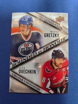 Wayne Gretzky / Alex Ovechkin 800 goals club #BH-1 (cabinet-NM)