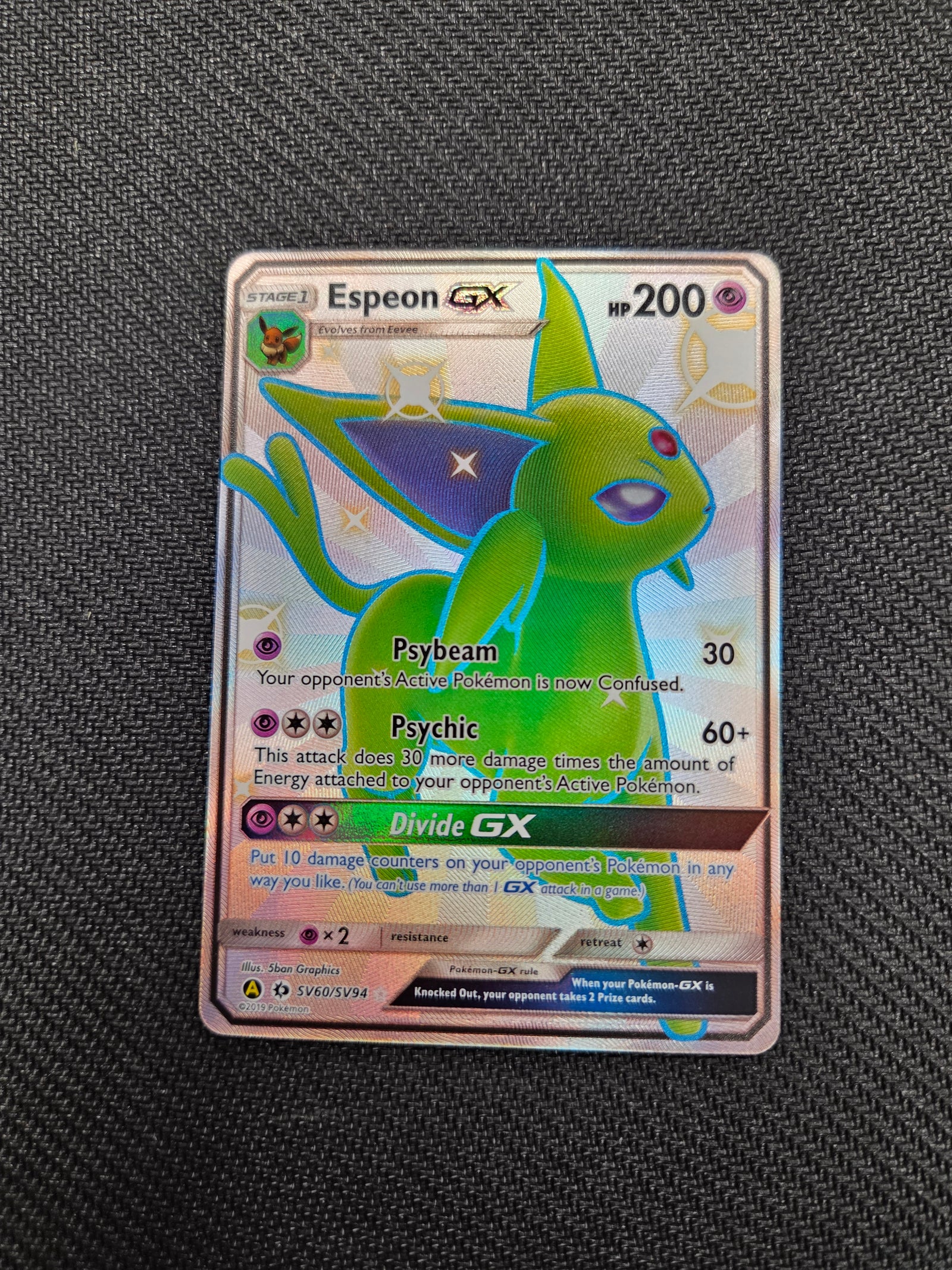 Espeon GX (SV60)/94 Shiny Holo Rare Holofoil (Cabinet-NM)