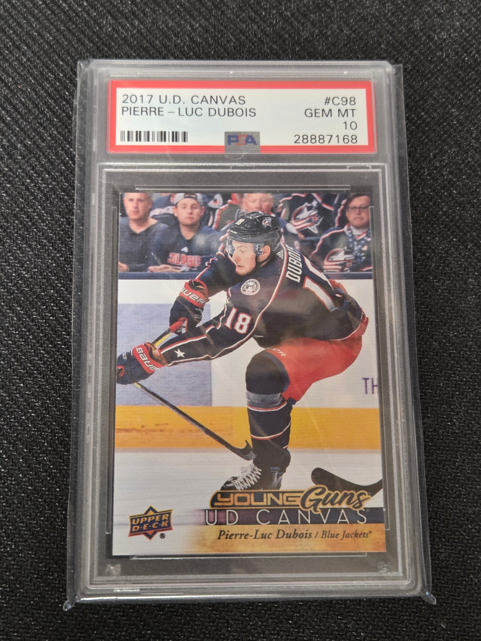 PSA 10 Pierre-Luc Dubois #C98 U.D Canvas (Cabinet)