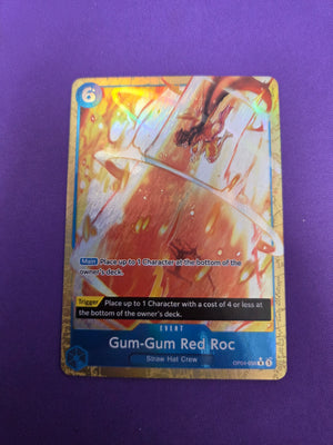 Gum-Gum Red Roc (Alternate Art) (OP04-056) - Premium Booster -The Best- Foil (Cabinet-NM)