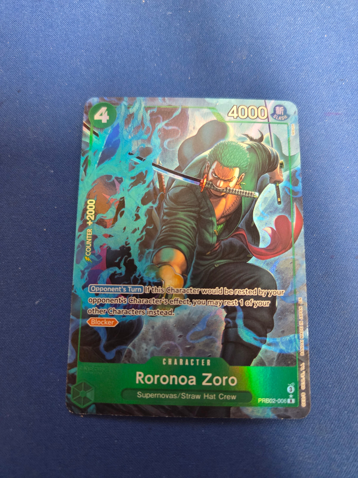 Roronoa Zoro (Alternate Art) (PRB02-006) - Premium Booster -The Best- Vol. 2 Foil (Cabinet-NM)