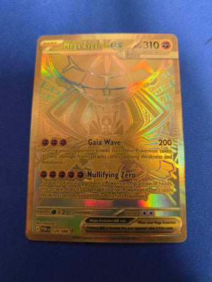Mega Zygarde ex 124/088 Perfect Order Gold Card (Cabinet-NM)