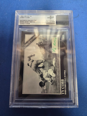 Beckett Authentic Ty Cobb #1000 Jersey Fusion Auto Patch