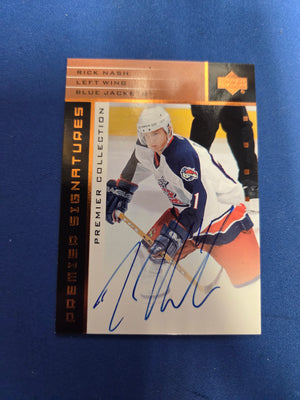 RICK NASH #S-NA Premier Collection Signatures Bronze Auto (cabinet-NM)