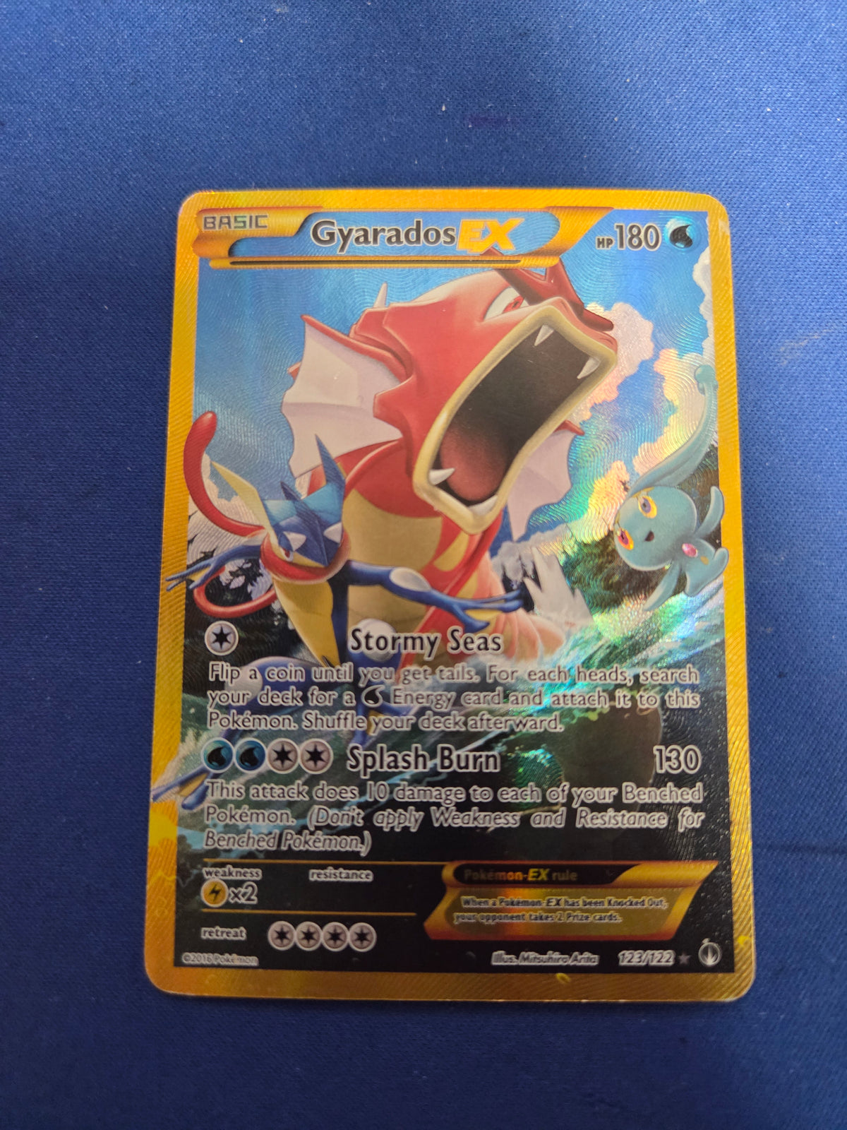 Lightly Played Gyarados EX (Secret) (123)/122 Secret Rare Holofoil (Cabinet-LP)