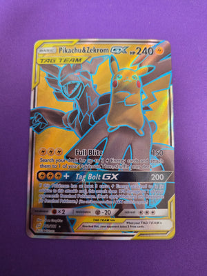 Pikachu & Zekrom GX 162/181 Team Up (Cabinet-NM)