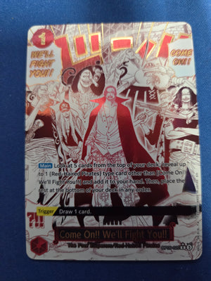 Come On!! We'll Fight You!! (Alternate Art) (OP09-020) - Premium Booster -The Best- Vol. 2 Foil (Cabinet-NM)