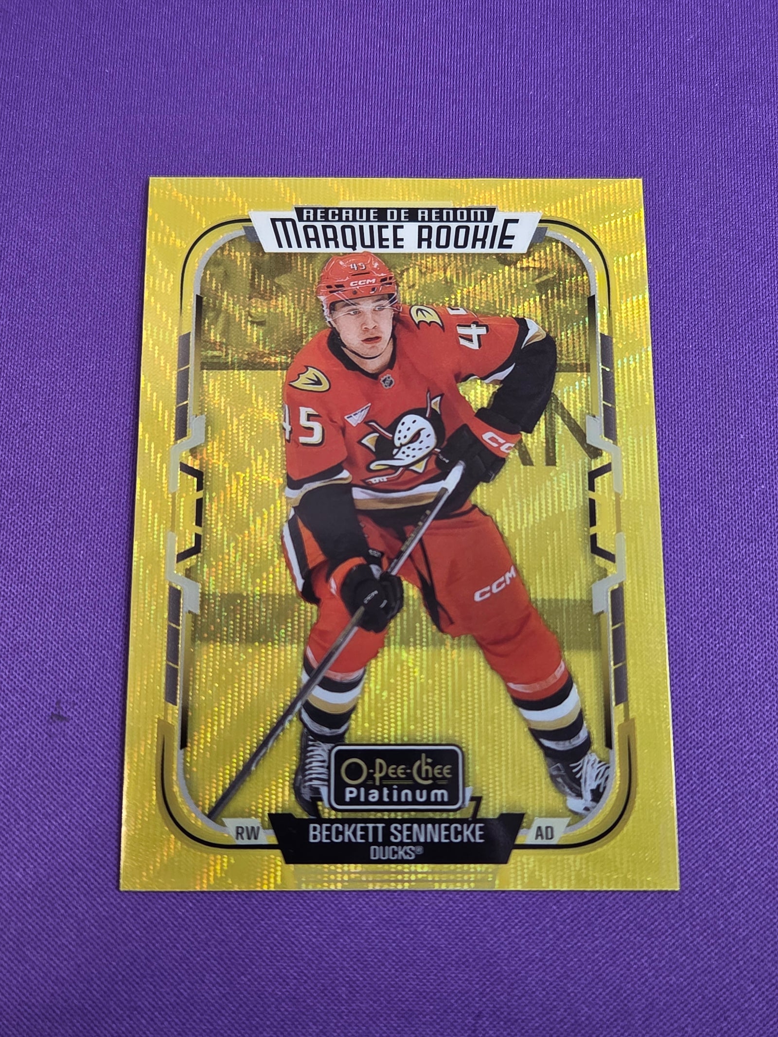 Beckett Sennecke [Neon Yellow Surge] #269 2025 O-Pee-Chee Platinum (Cabinet-NM)