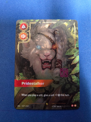 Rengar - Pridestalker (Signature) (227*/219) - Unleashed Foil (Cabinet-NM)