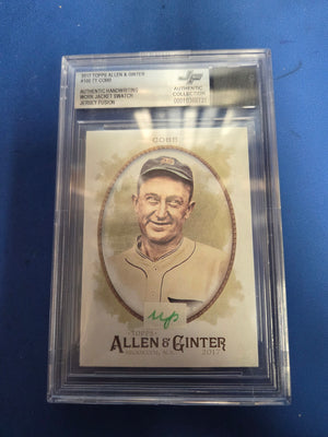 Beckett Authentic Ty Cobb #100 Jersey Fusion Auto Patch
