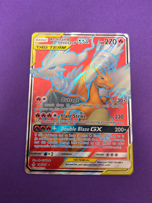 Reshiram & Charizard GX (Full Art) (194)/214 Ultra Rare Holofoil (Cabinet-NM)