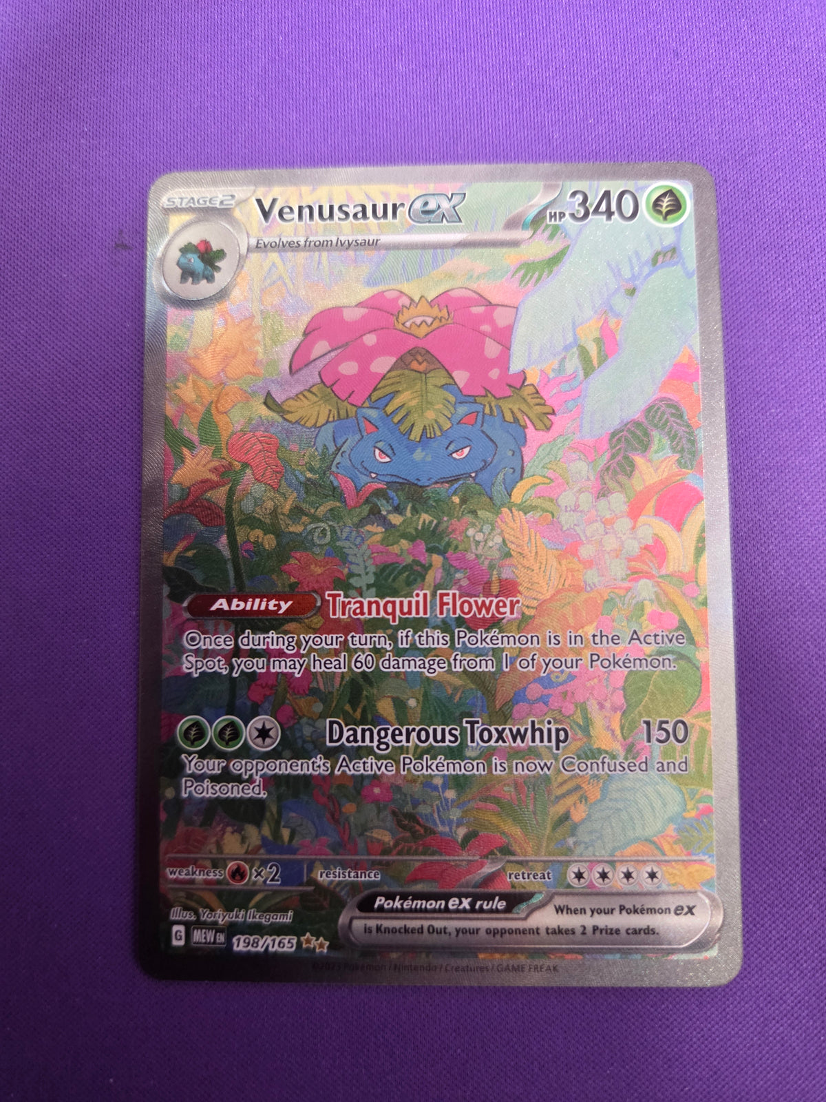 Venusaur ex - 198/165 (198) Special Illustration Rare Holofoil (Cabinet-NM)