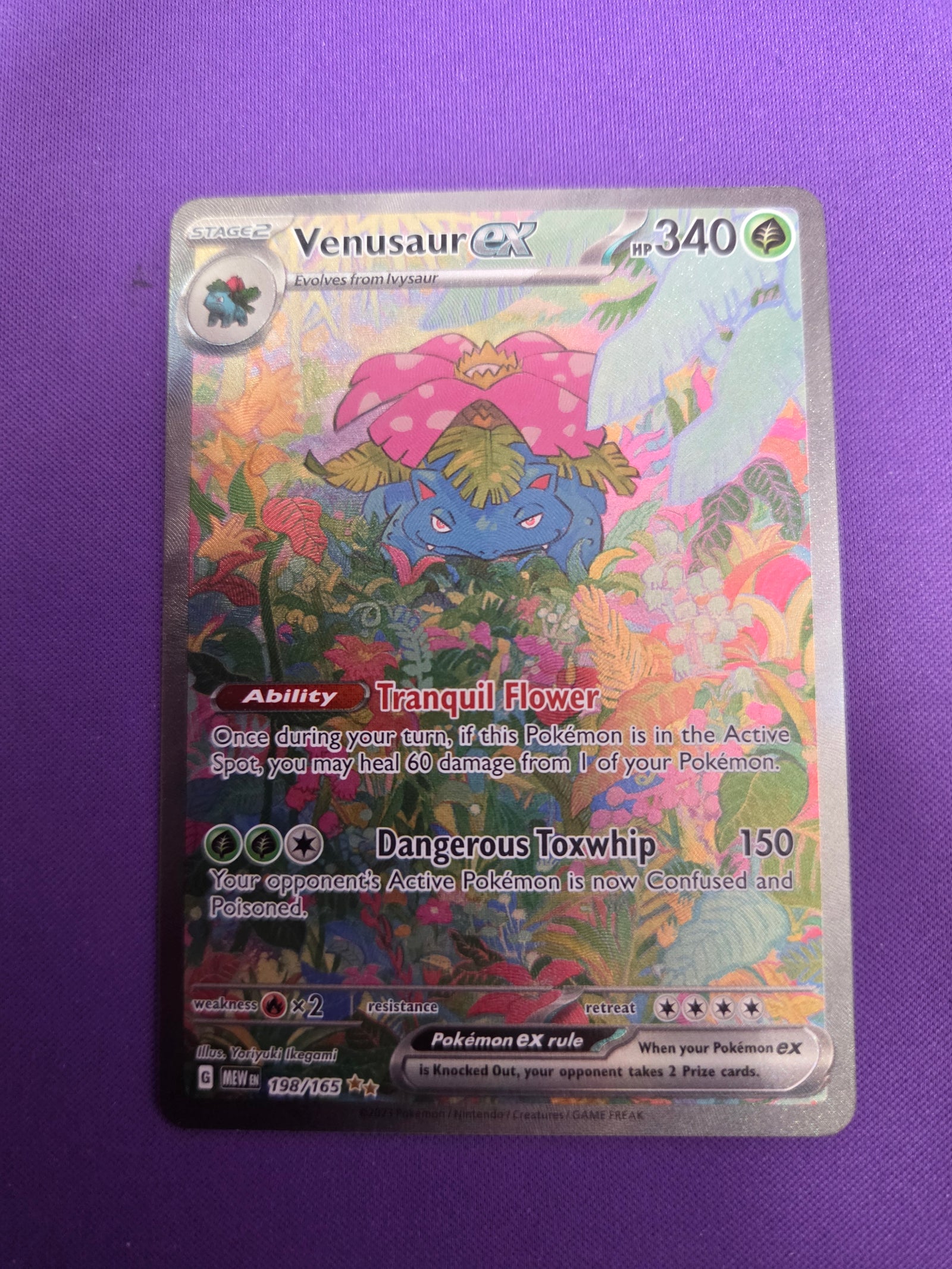 Venusaur ex - 198/165 (198) Special Illustration Rare Holofoil (Cabinet-NM)