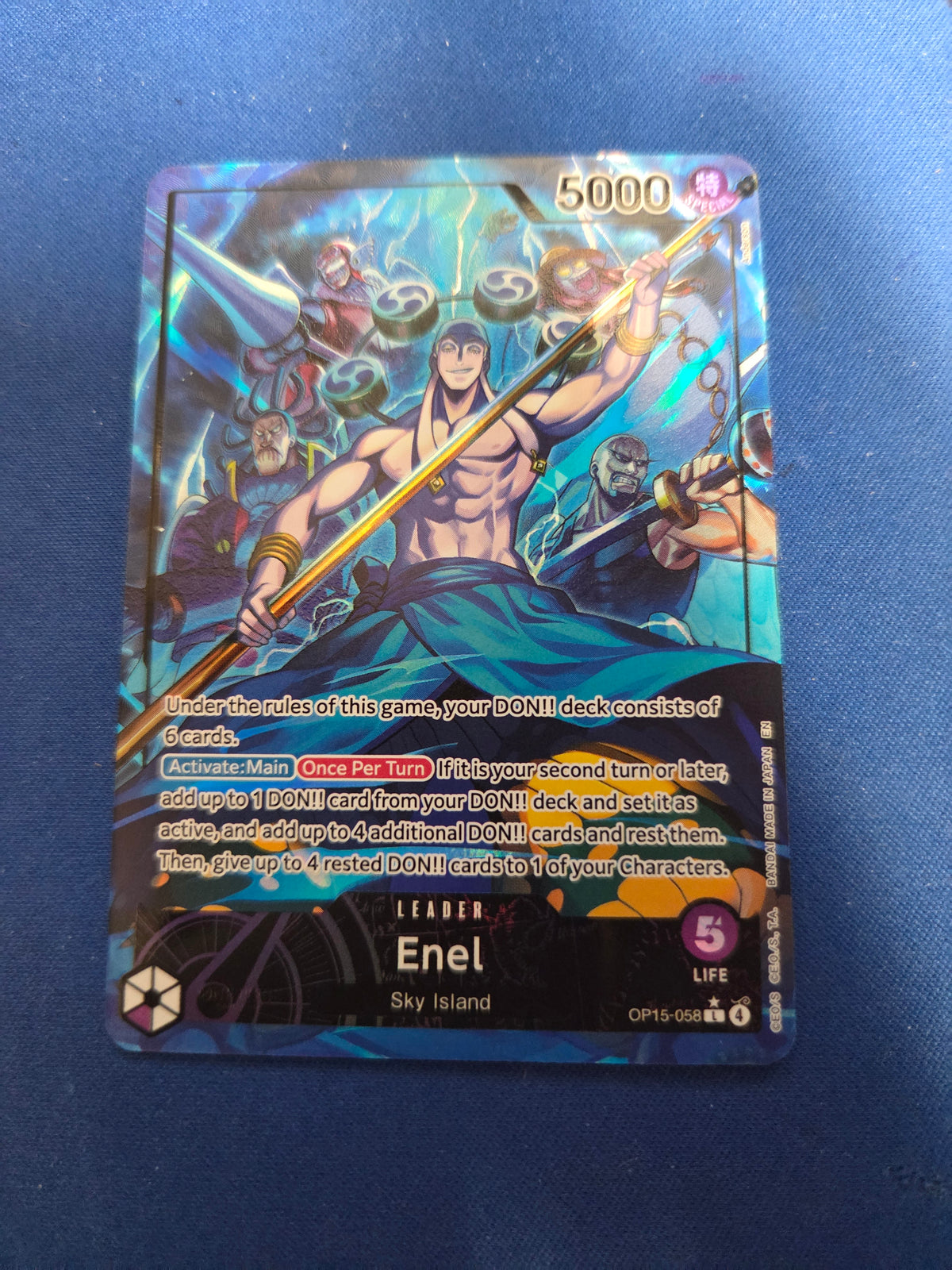 Enel (OP15-058) (Alternate Art) (OP15-058) - Adventure on Kami's Island Foil (Cabinet-NM)