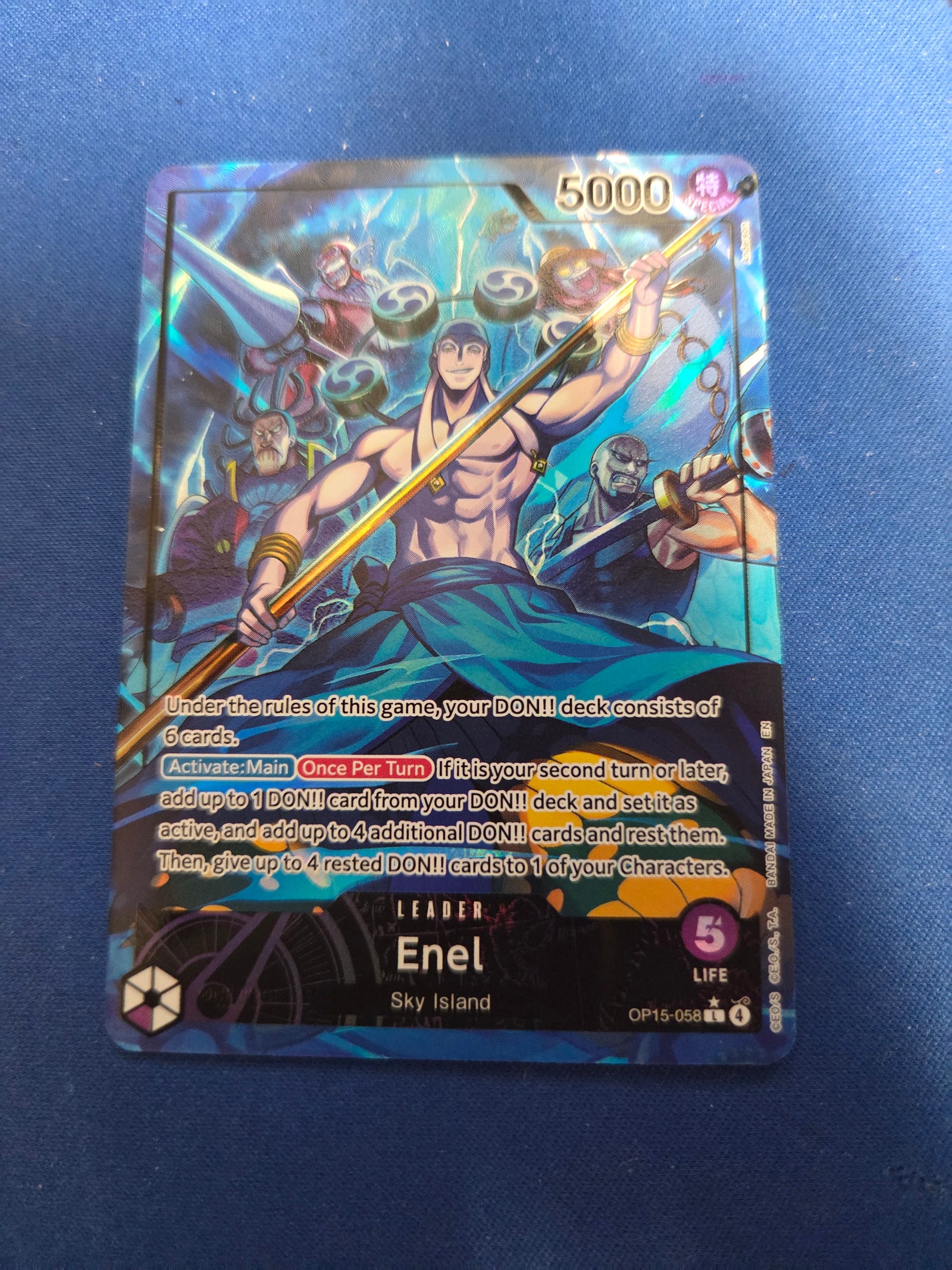 Enel (OP15-058) (Alternate Art) (OP15-058) - Adventure on Kami's Island Foil (Cabinet-NM)